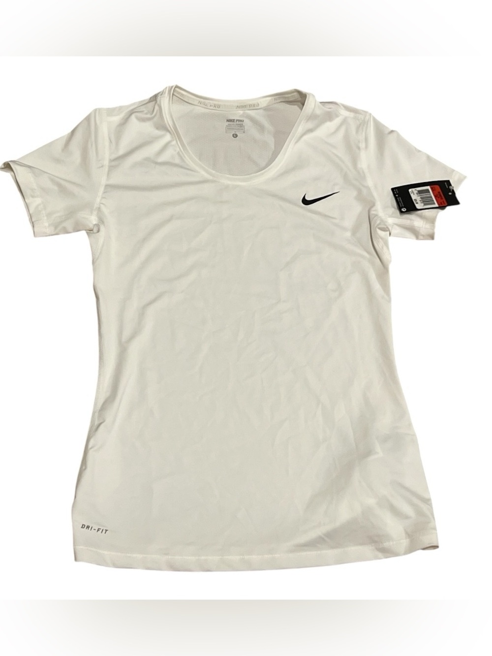 Nike Pro Dri-FIT women's short-sleeve athletic t-shirt NWT (flaws)